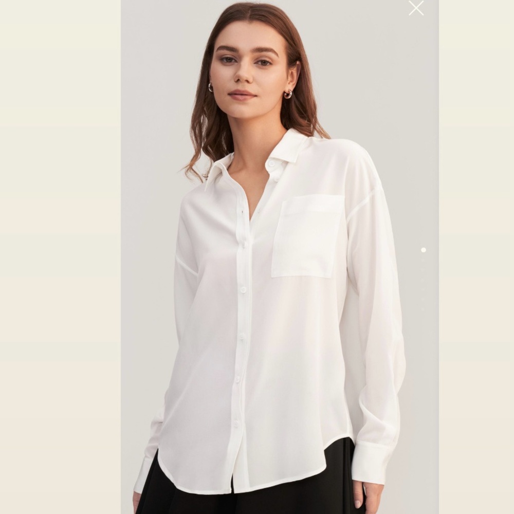 Equipment Classic White Button-Down Shirt